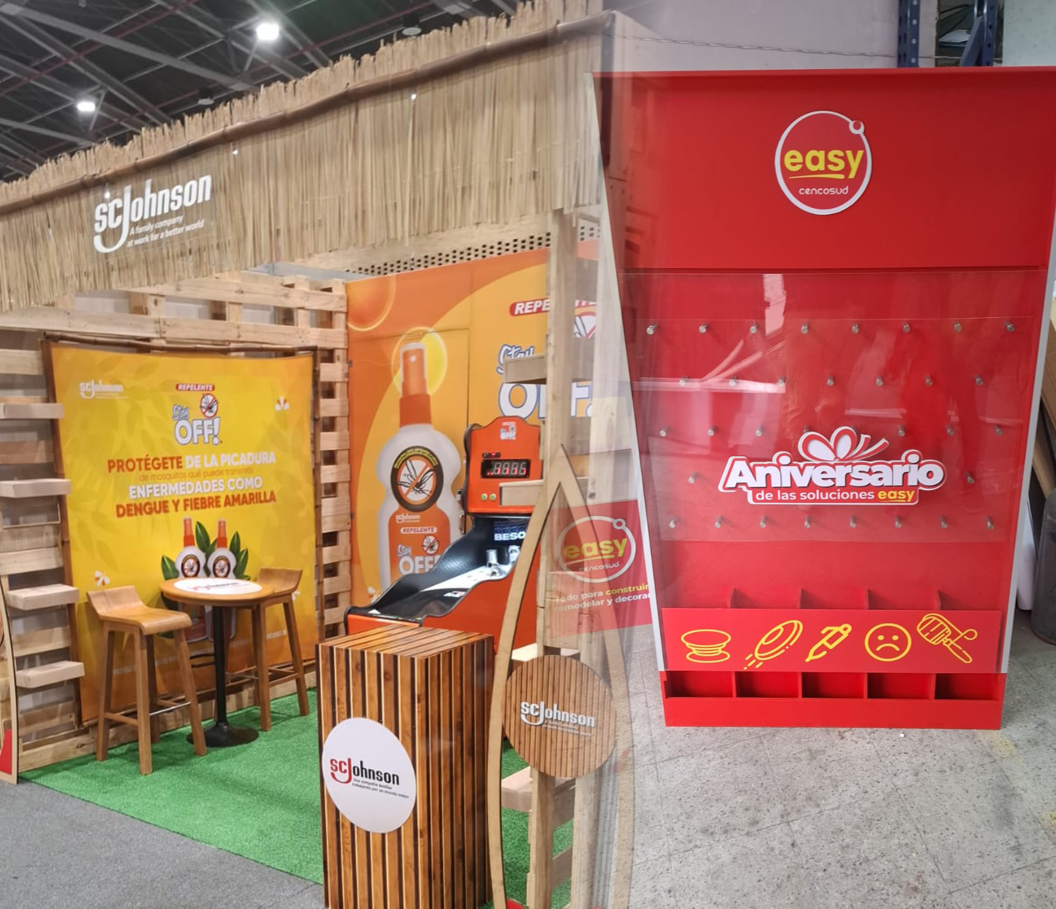 Our team working on a project